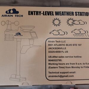 Entry-Level Weather Station in Black and Gray